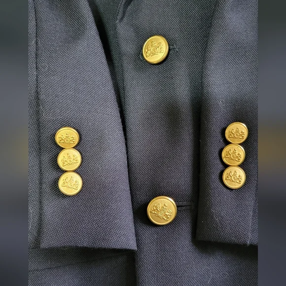 Stafford Mens Navy Blue Jacket Sport Blazer 2 Button Suit Jacket 42S - Picture 10 of 10